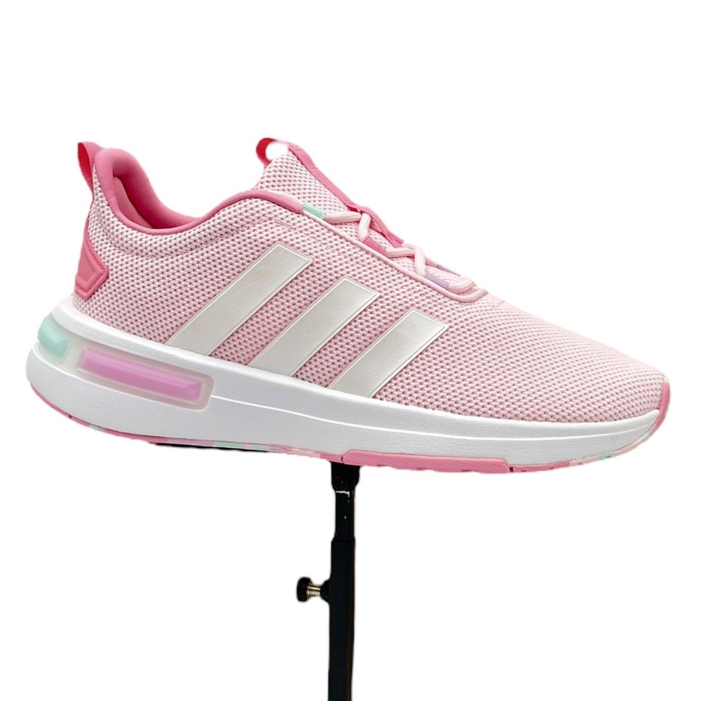 adidas Racer TR23 Youth‎ Girls Sneakers Size 6/Women's Size 8 Light Pink-White